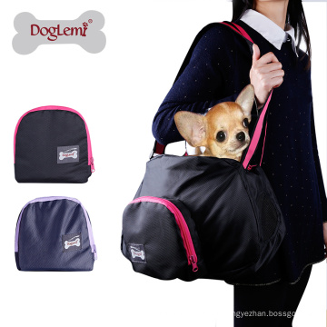 Portátil de malla transportable portátil del animal doméstico del bolso del portador del perro del animal doméstico plegable
